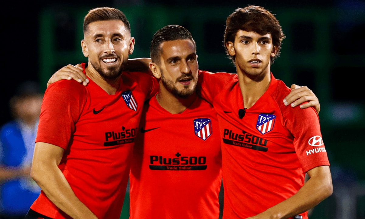 Herrera, Koke y Joao Félix en Atlético de Madrid