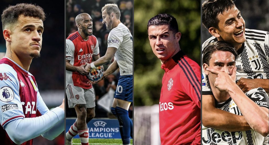 Collage equipos europeos. Foto: Premier League y Getty.