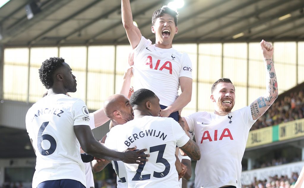 Celebración de gol de Tottenham. Foto: Tottenham Hotspur.