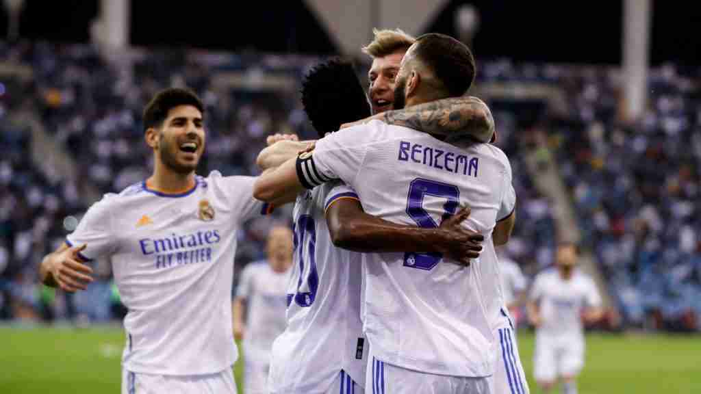 Celebración de gol Real Madrid. Foto: Real Madrid.