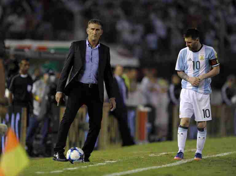 El 'Patón' Bauza como entrenador de la selección de Argentina