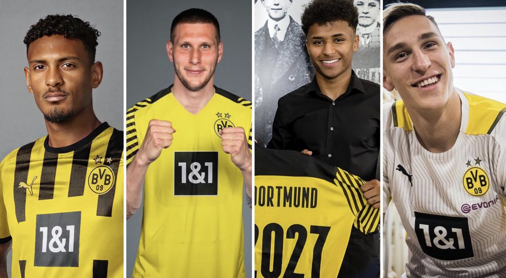 Las compras del Borussia Dortmund. Foto: tomada de internet.