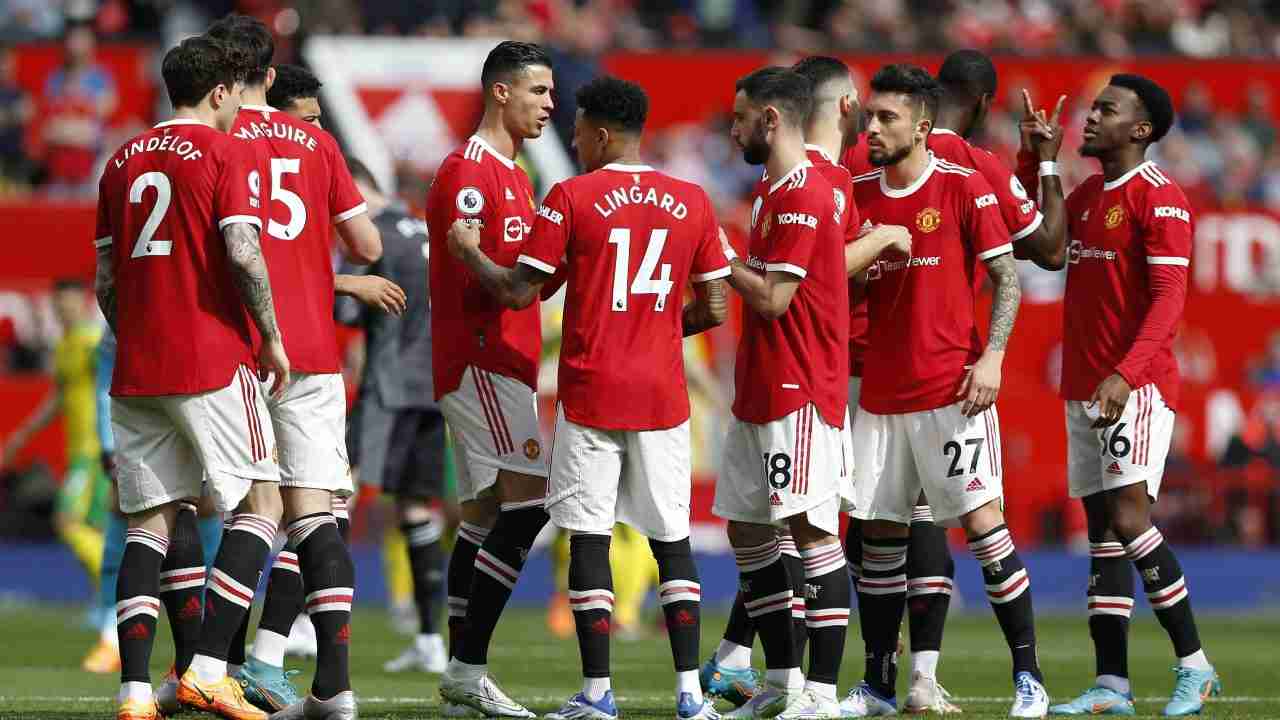 Plantel Manchester United. Foto: Reuters.