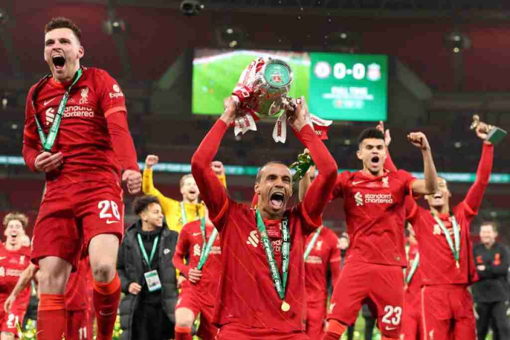 Celebración de Liverpool. Foto: Getty Images.