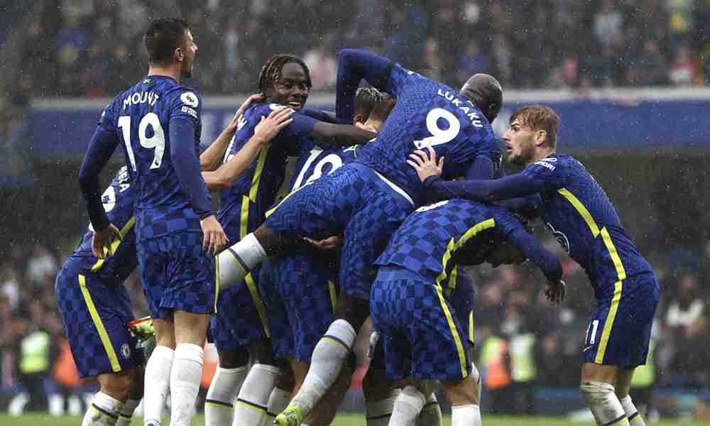 Celebración de gol Chelsea. Foto: Getty Images.