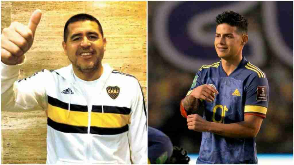 Riquelme quiere a James Rodríguez en Boca Juniors