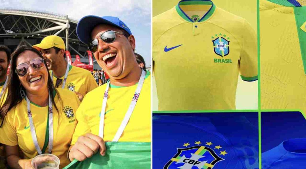 La nueva camiseta de Brasil. Foto: TASS / CBF.