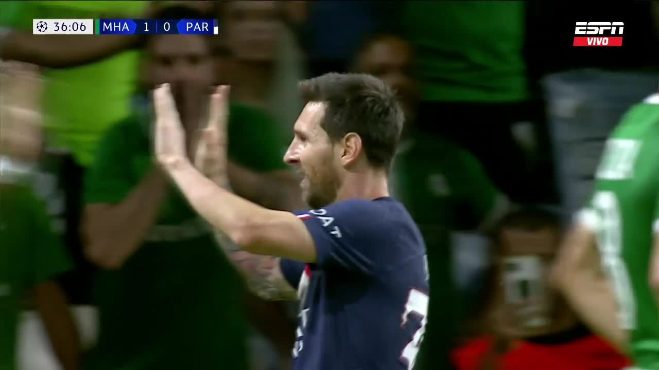 El gol de Messi. Foto: ESPN.