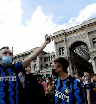 Hinchas del Inter de Milán. Foto: Internet.