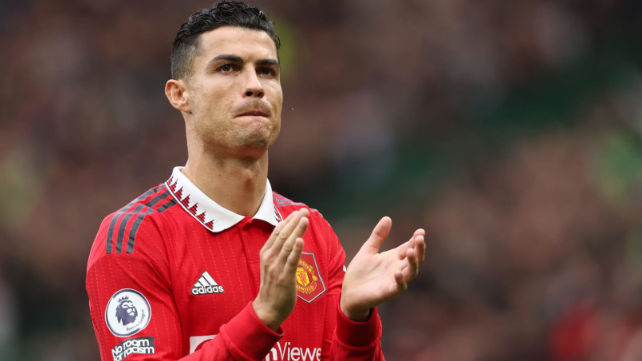 Cristiano Ronaldo en Manchester. Foto: Getty Images.