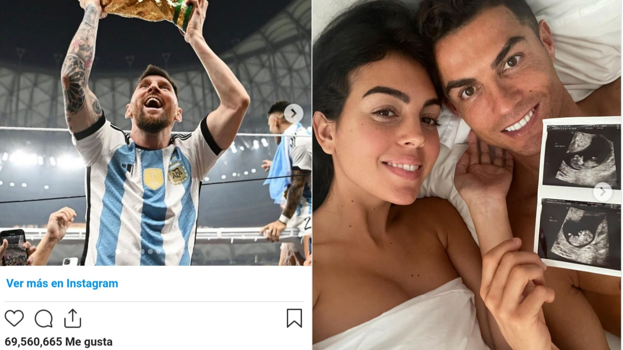 Cristiano y Messi fotos con más Likes