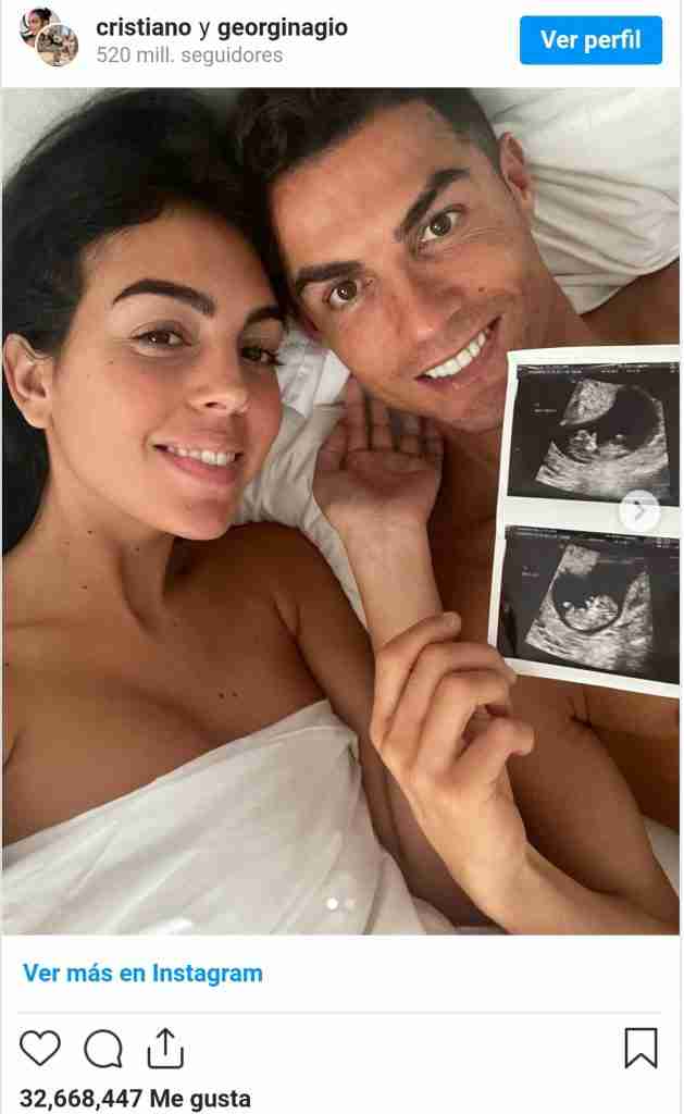 Georgina y Cristiano anuncian embarazo
