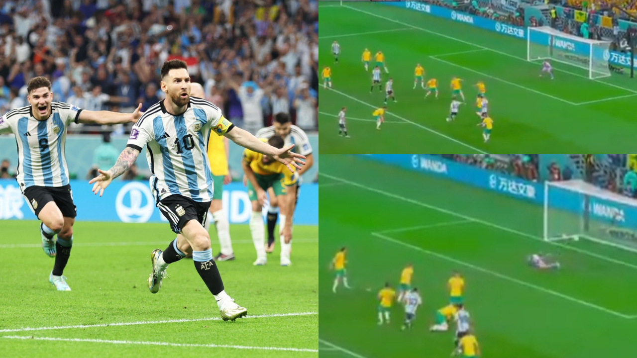 Messi le anota gol a Australia