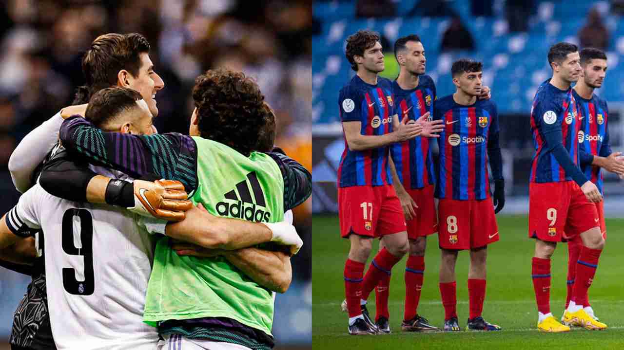 Collage Real Madrid y Barcelona. Foto: Real Madrid / Barcelona.